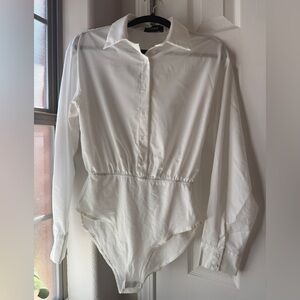 Cider - White Long Sleeve Bodysuit